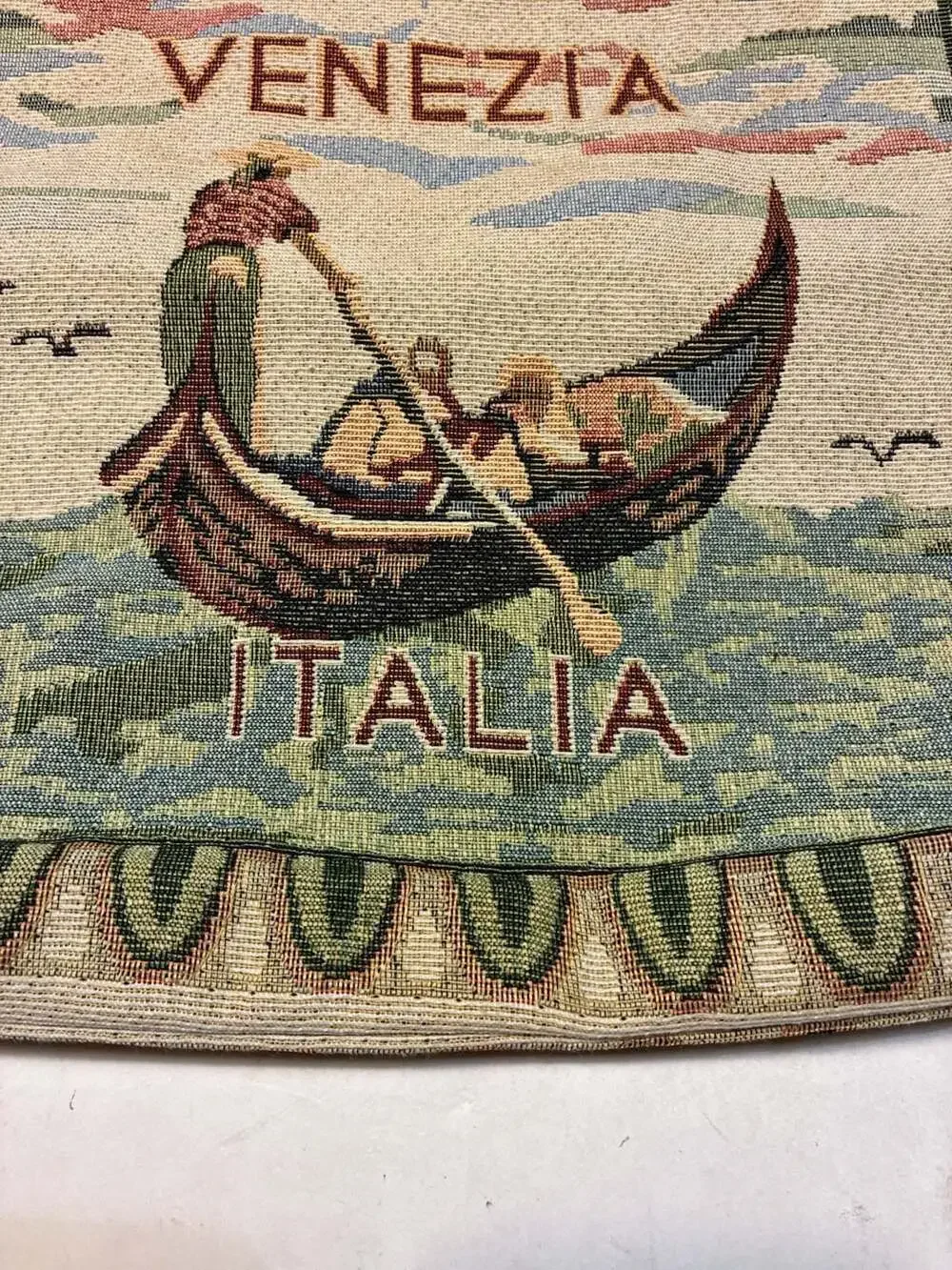 Venezia Italia Gondola Scene Tapestry Tote Bag